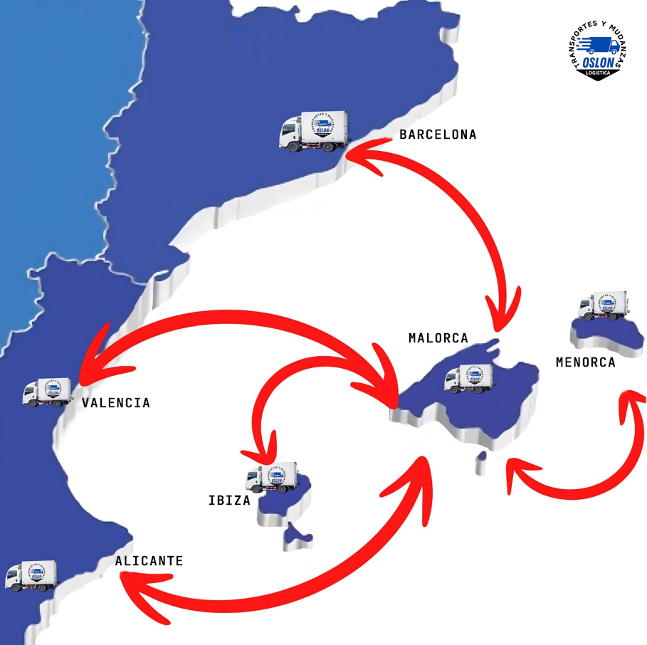 mapa-oslon ruta de entrega de productos